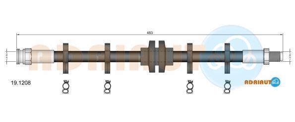 Stabdžių žarnelė ADRIAUTO 19.1208