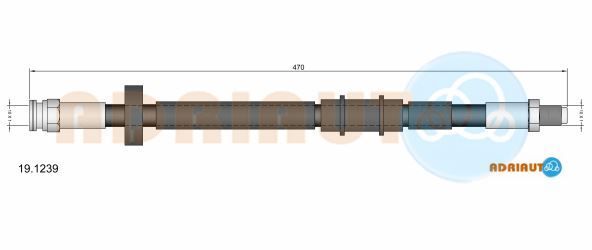 Stabdžių žarnelė ADRIAUTO 19.1239