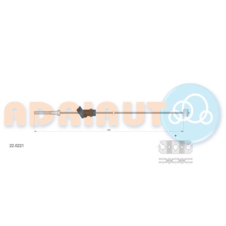 Trosas, stovėjimo stabdys ADRIAUTO 22.0221