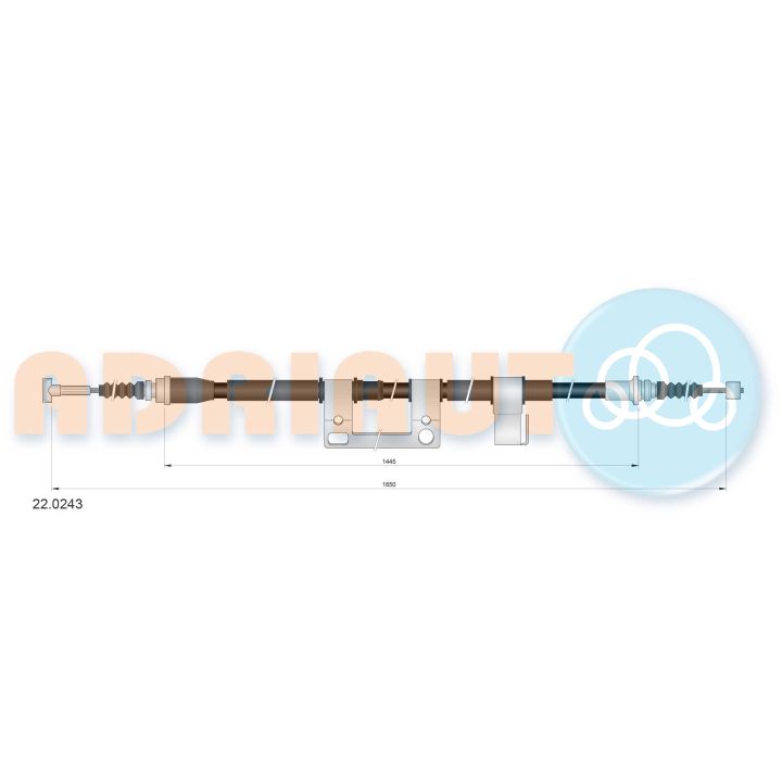 Trosas, stovėjimo stabdys ADRIAUTO 22.0243