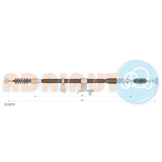 Trosas, stovėjimo stabdys ADRIAUTO 22.0270