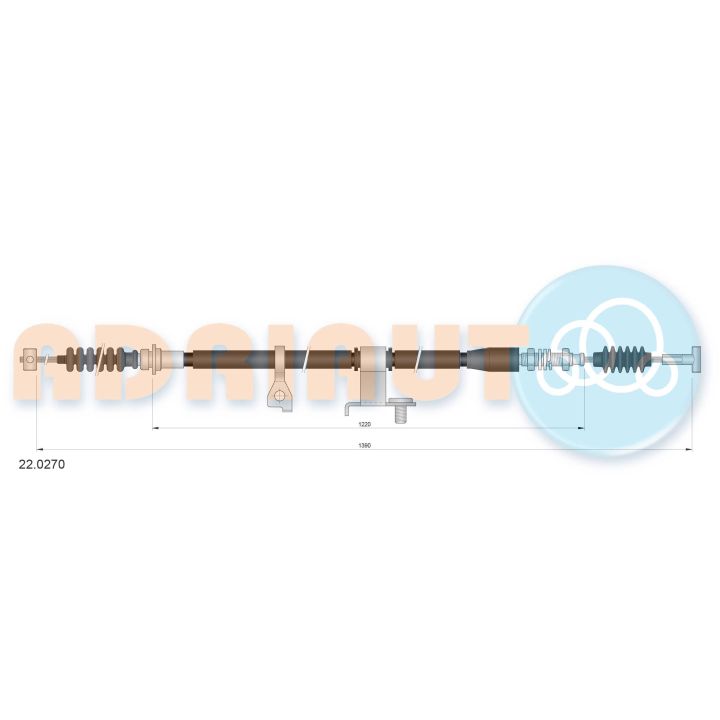 Trosas, stovėjimo stabdys ADRIAUTO 22.0270
