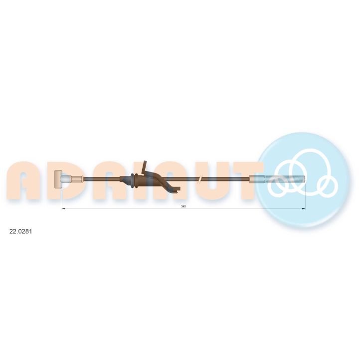 Trosas, stovėjimo stabdys ADRIAUTO 22.0281