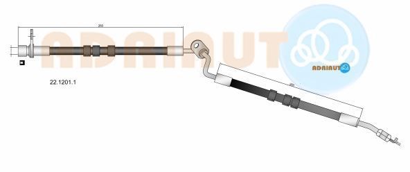 Stabdžių žarnelė ADRIAUTO 22.1201.1