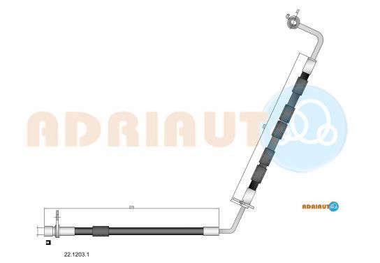 Stabdžių žarnelė ADRIAUTO 22.1203.1