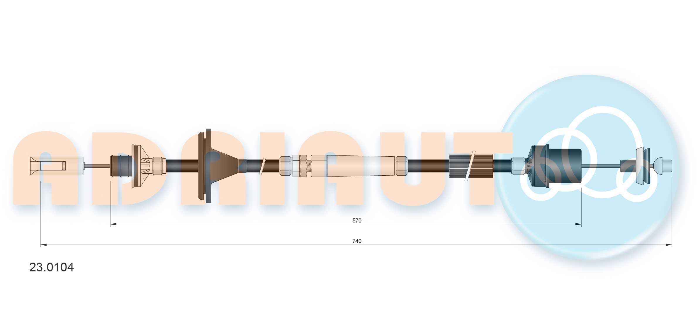 Sankabos trosas ADRIAUTO 23.0104