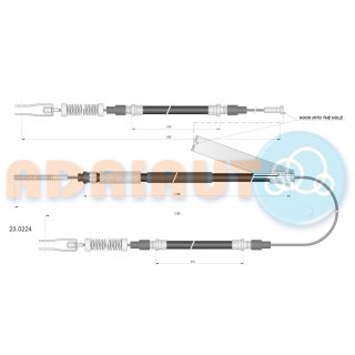 Trosas, stovėjimo stabdys ADRIAUTO 23.0224