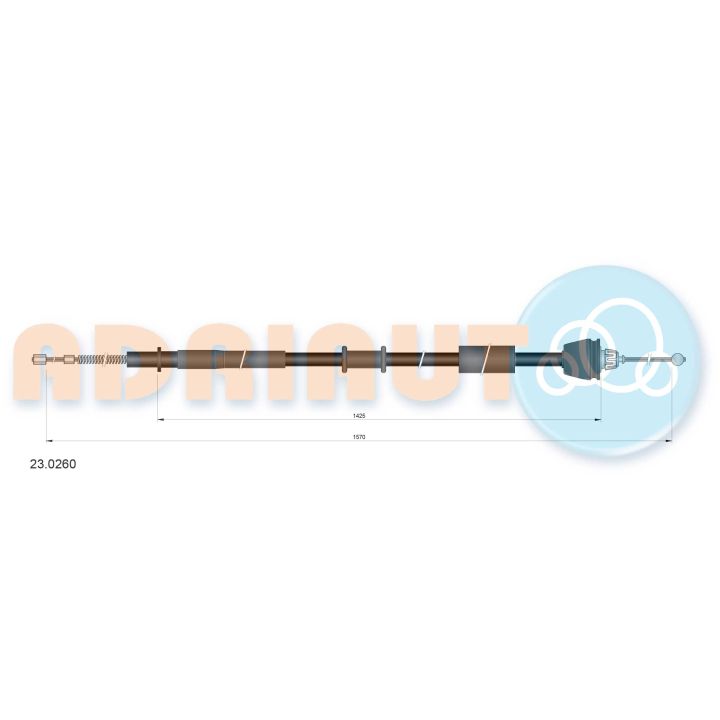 Trosas, stovėjimo stabdys ADRIAUTO 23.0260
