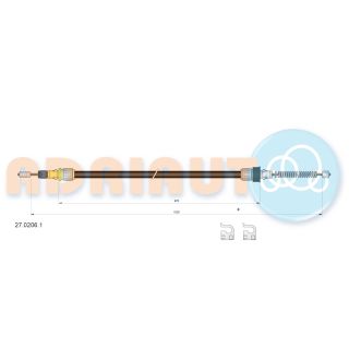 Trosas, stovėjimo stabdys ADRIAUTO 27.0206.1