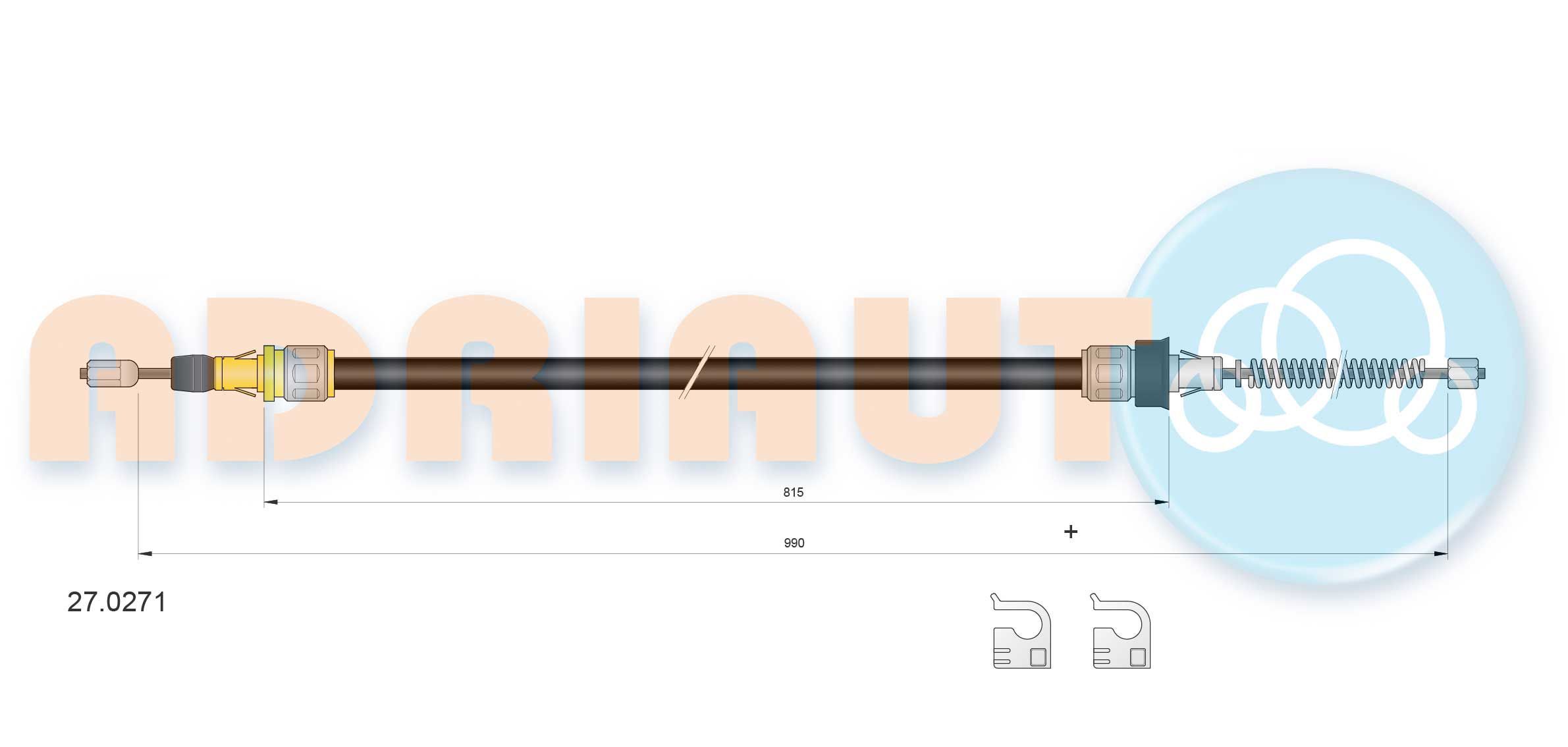 Trosas, stovėjimo stabdys ADRIAUTO 27.0271