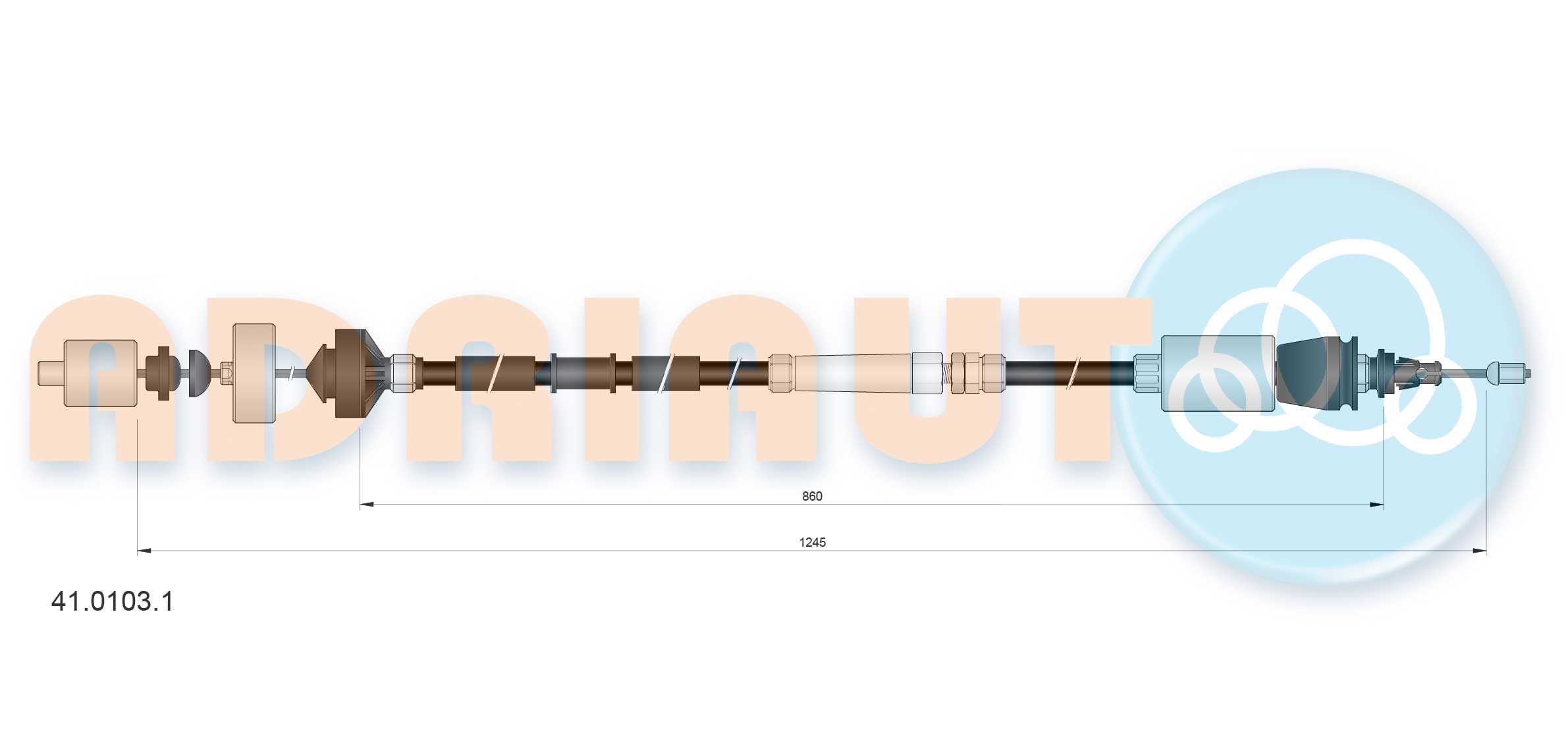 Sankabos trosas ADRIAUTO 41.0103.1