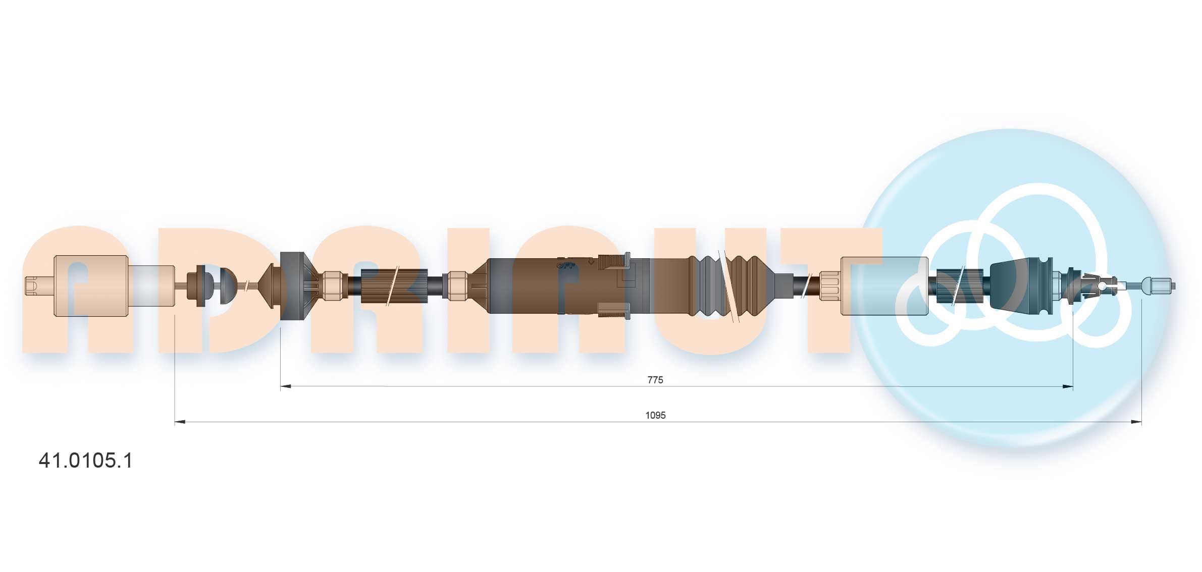Sankabos trosas ADRIAUTO 41.0105.1