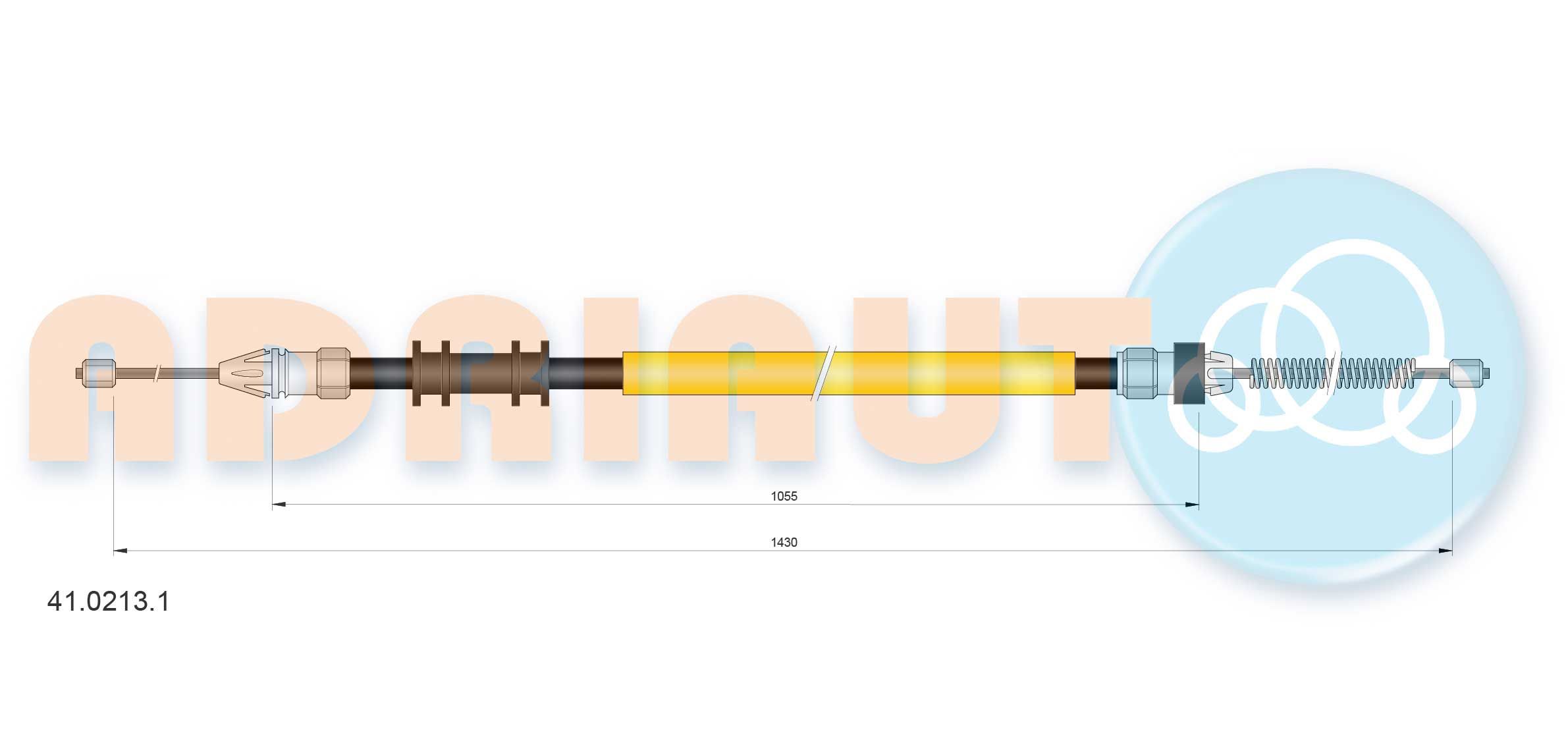 Trosas, stovėjimo stabdys ADRIAUTO 41.0213.1