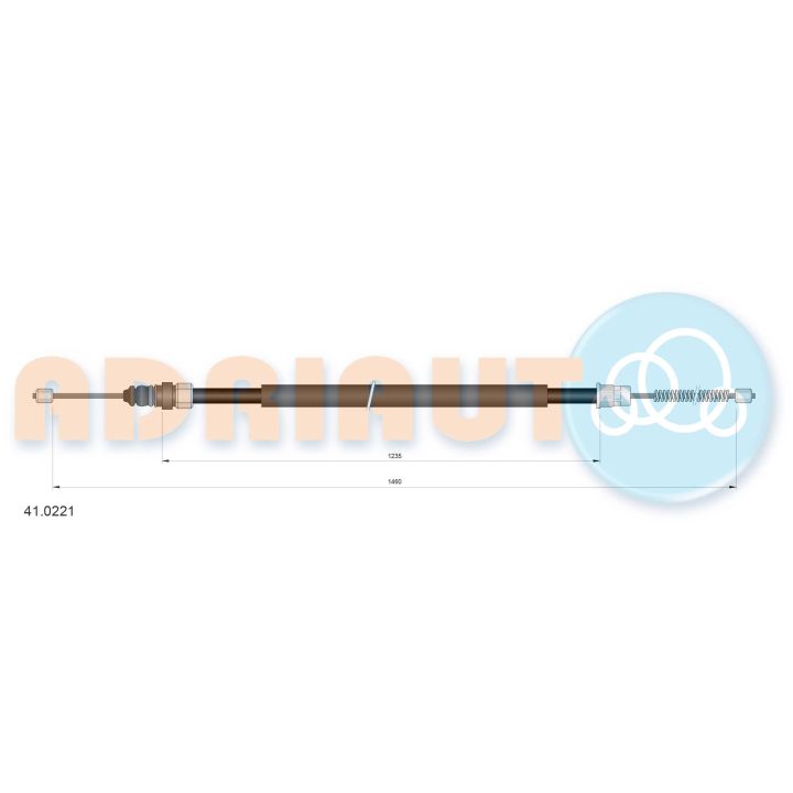 Trosas, stovėjimo stabdys ADRIAUTO 41.0221
