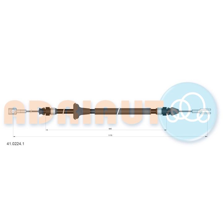 Trosas, stovėjimo stabdys ADRIAUTO 41.0224.1
