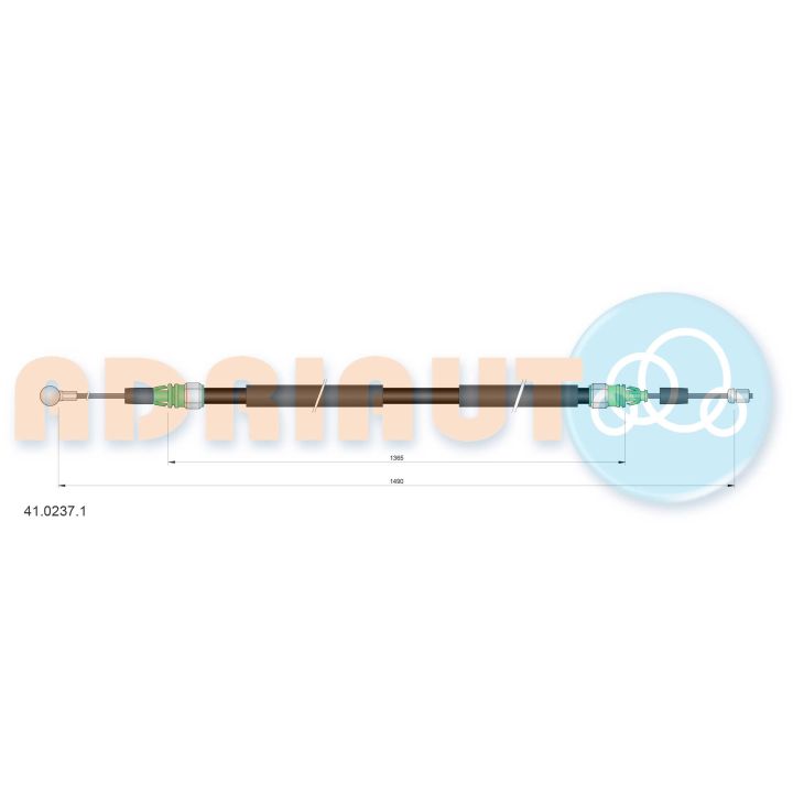Trosas, stovėjimo stabdys ADRIAUTO 41.0237.1