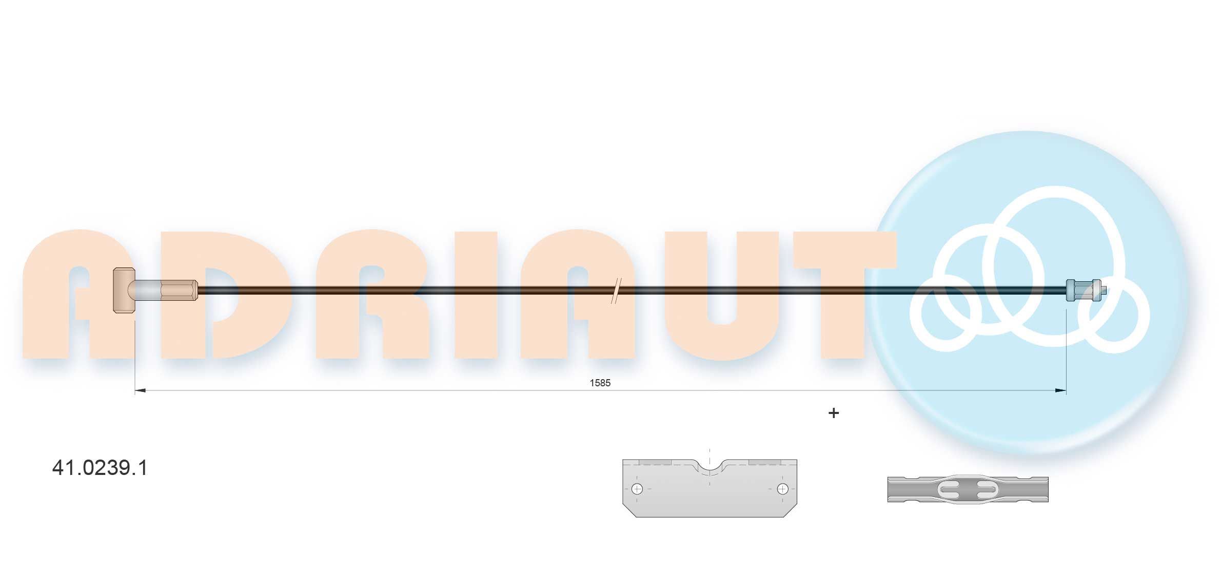 Trosas, stovėjimo stabdys ADRIAUTO 41.0239.1