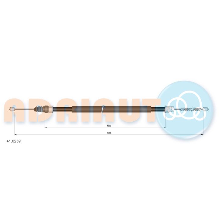 Trosas, stovėjimo stabdys ADRIAUTO 41.0259