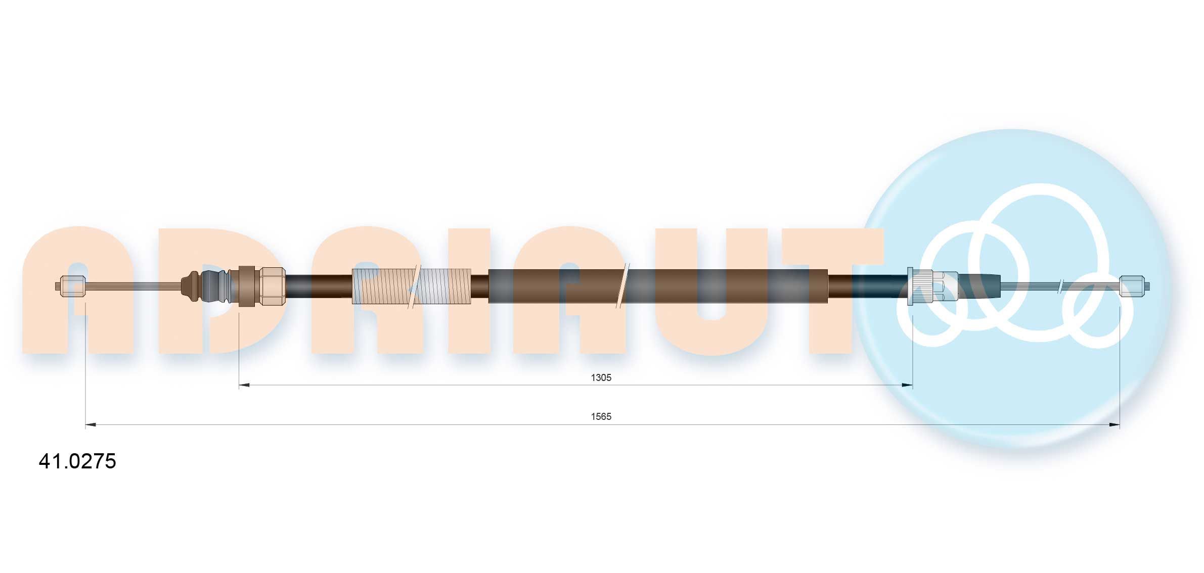 Trosas, stovėjimo stabdys ADRIAUTO 41.0275