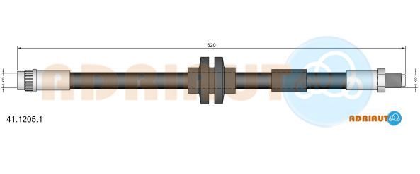 Stabdžių žarnelė ADRIAUTO 41.1205.1