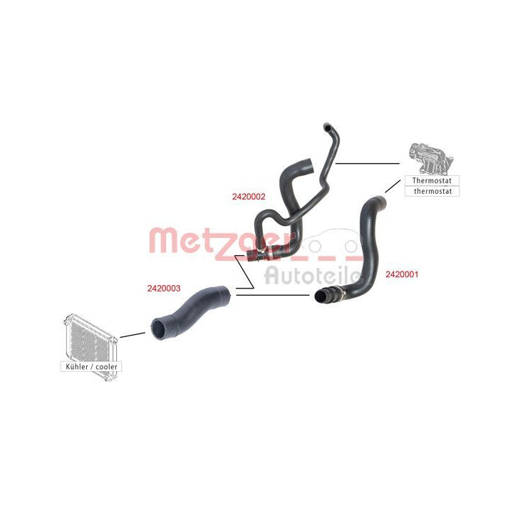 Radiatoriaus žarna METZGER 2420001