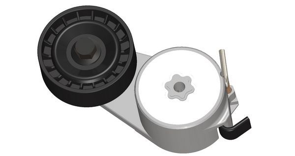 Diržo įtempiklis, V formos rumbuotas diržas CORAM C850