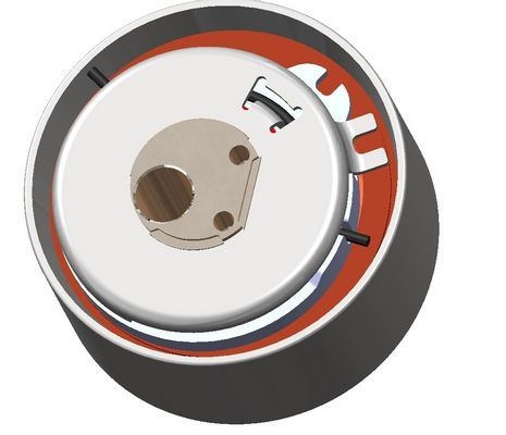 įtempiklio skriemulys, paskirstymo diržas CORAM C856