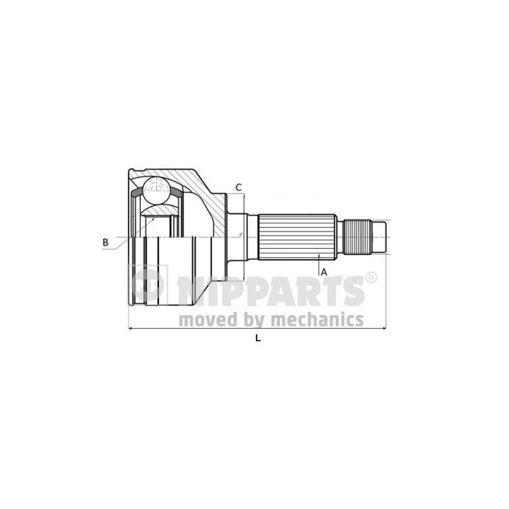 Jungčių komplektas, kardaninis velenas NIPPARTS N2823136