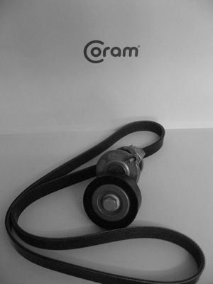 V formos rumbuotas diržas, komplektas CORAM KTC1003.10