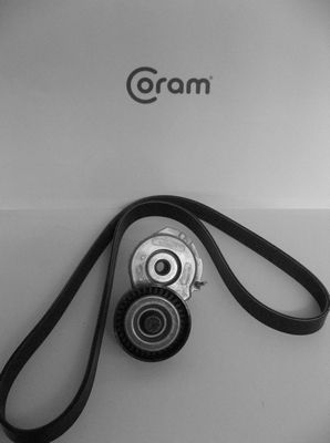 V formos rumbuotas diržas, komplektas CORAM KTC1003.28