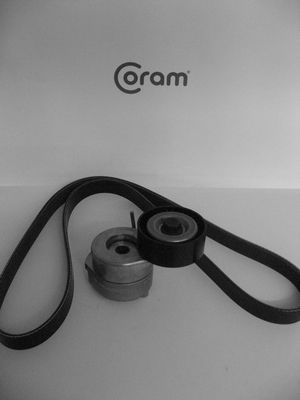 V formos rumbuotas diržas, komplektas CORAM KTC1003.80