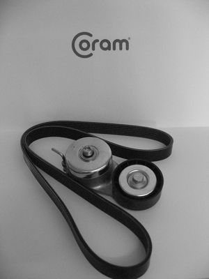 V formos rumbuotas diržas, komplektas CORAM KTC1033.45