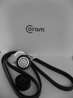 V formos rumbuotas diržas, komplektas CORAM KTC10491056.41