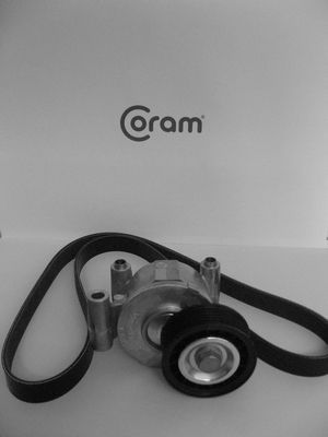 V formos rumbuotas diržas, komplektas CORAM KTC1058