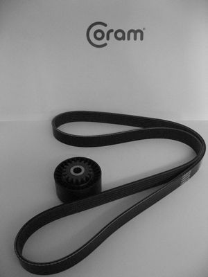 V formos rumbuotas diržas, komplektas CORAM KTC991