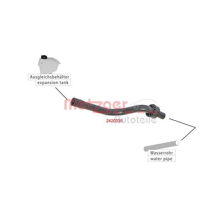 Radiatoriaus žarna METZGER 2420335
