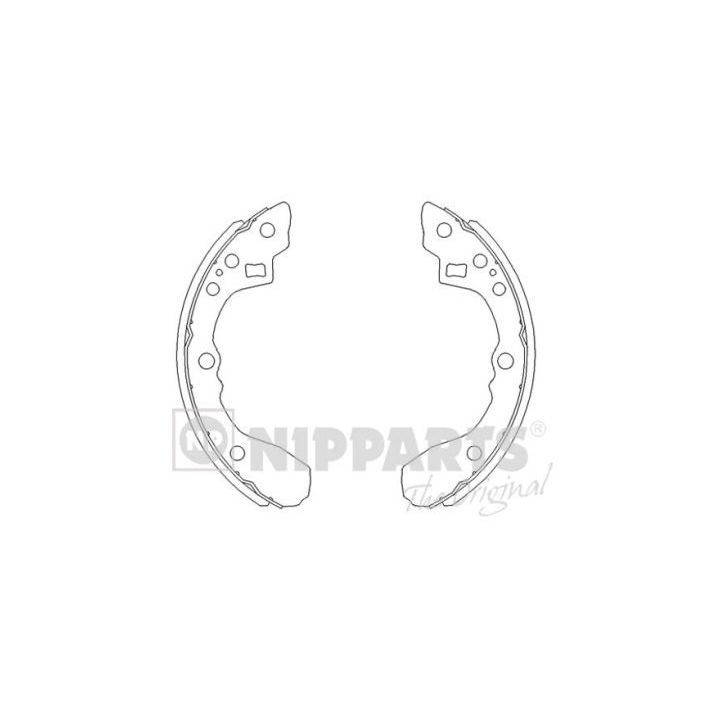 Stabdžių trinkelių komplektas NIPPARTS J3500308