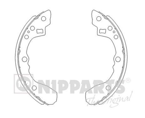 Stabdžių trinkelių komplektas NIPPARTS J3500308