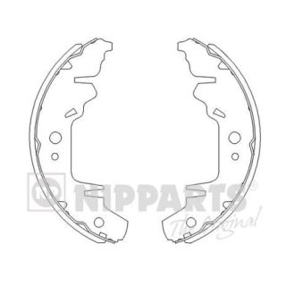 Stabdžių trinkelių komplektas NIPPARTS J3500310