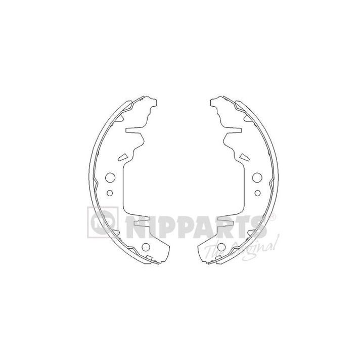 Stabdžių trinkelių komplektas NIPPARTS J3500310