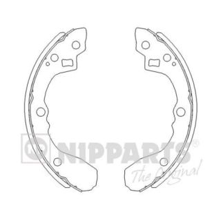 Stabdžių trinkelių komplektas NIPPARTS J3500321