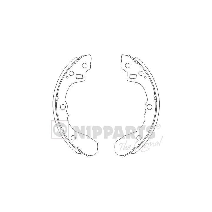 Stabdžių trinkelių komplektas NIPPARTS J3500321