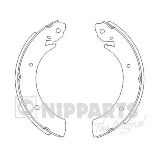 Stabdžių trinkelių komplektas NIPPARTS J3500502