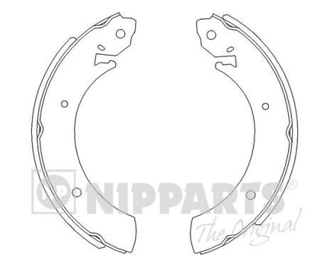 Stabdžių trinkelių komplektas NIPPARTS J3500502