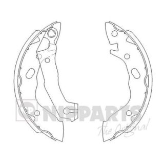 Stabdžių trinkelių komplektas NIPPARTS J3500503