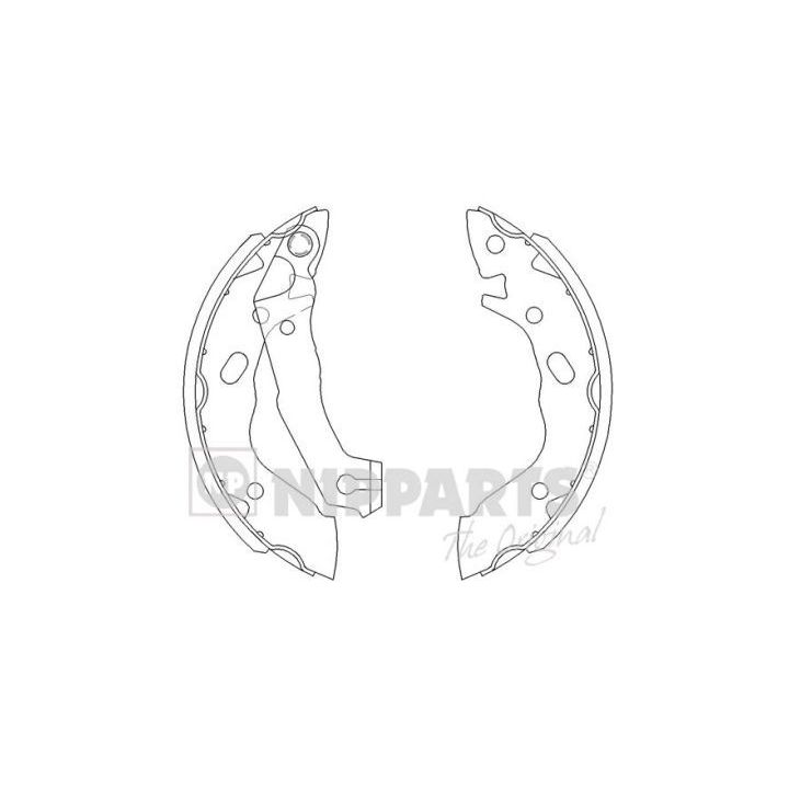 Stabdžių trinkelių komplektas NIPPARTS J3500503