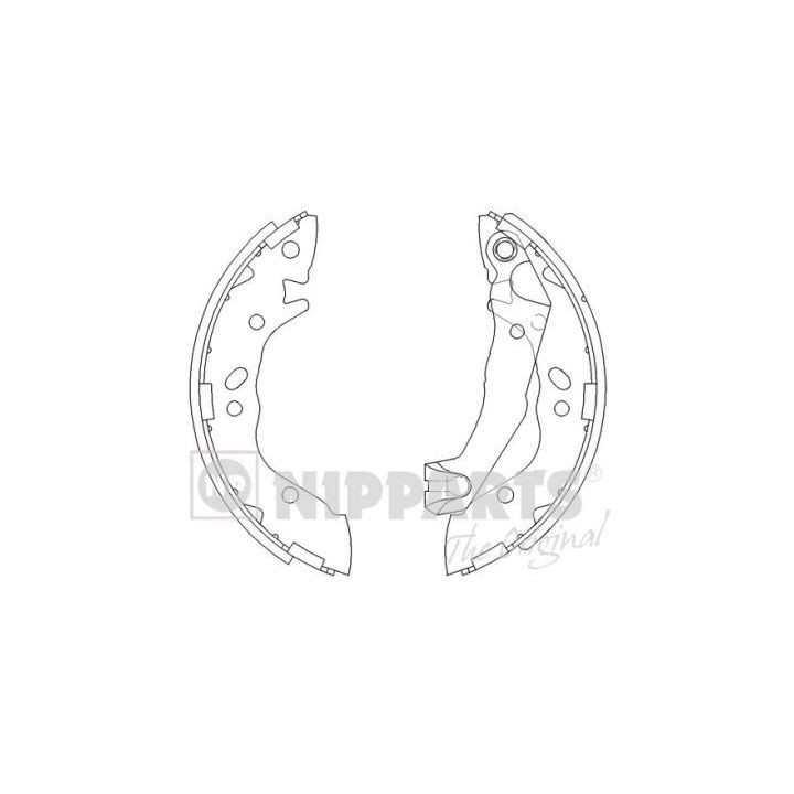 Stabdžių trinkelių komplektas NIPPARTS J3500509