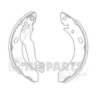 Stabdžių trinkelių komplektas NIPPARTS J3500510