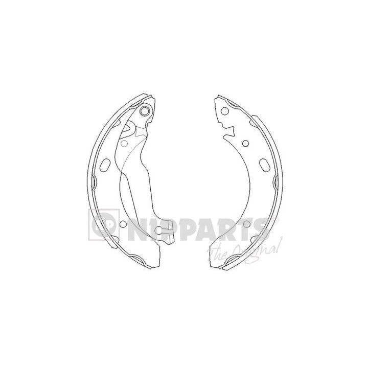 Stabdžių trinkelių komplektas NIPPARTS J3500510