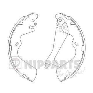 Stabdžių trinkelių komplektas NIPPARTS J3500515